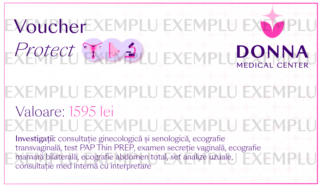 voucher protect donna medical center pachete screening sanatatea femeii ginecologie senologie ecografie PAP